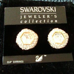 Swarovski vintage clip on Earring's